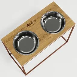 Hollky Base XL40 — миски на підставці для великих собак (2 × 1,8 л, висота 40 см) - мініатюра 8