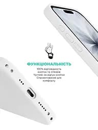 Силиконовый чехол с MagSafe для Apple iPhone 17, ICON2 MagCase, белый, противоударный, панель с мягкой подкладкой, защита всего корпуса, поддержка беспроводной зарядки, совместим с защитными стеклами и пленками, ArmorStandart (ARM86673) - мініатюра 4