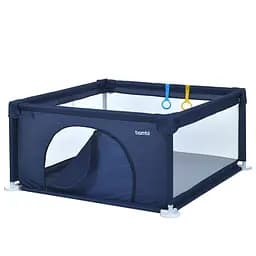 Дитячий манеж Bambi MR 1339-BL, Oxford 150D, ширина з ніжками: 132 см, дві ручки для підтримки малюка, синій