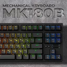 Клавіатура GamePro Red з Hot-Swap RGB Black дротова механічна (MK180B) - мініатюра 20
