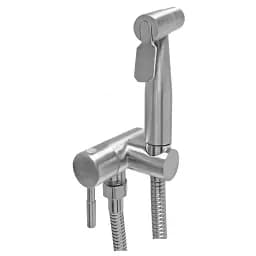 Змішувач для біде Zegor SAP2-B090 на одну воду з гігієнічним душем Нержавіюча сталь 30412