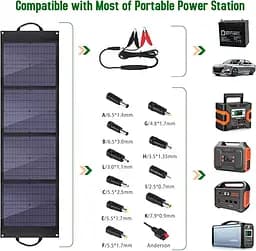 Складний сонячний зарядний прстрій Solar panel BIGblue B406 80W Сонячна панель - мініатюра 6