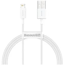 Дата кабель USB 2.0 AM to Lightning 2.0m Superior Fast Charging 2.4A white Baseus (CALYS-C02)