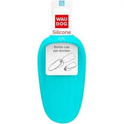 Поилка-насадка на бутылку Waudog Silicone 165х90 мм голубой