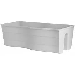 Горщик балконний для поручнів Form-Plastic Хвиля 22 л білий (2489-011)