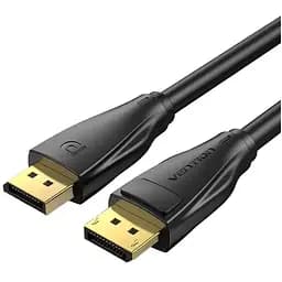 Кабель мультимедийный DisplayPort M to DisplayPort M 1.5m V1.4 8K black Vention (HCDBG)