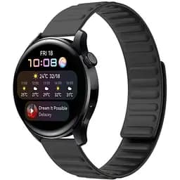 Силіконовий магнітний ремінець Primolux Magnet для годинника Huawei Watch 3/Watch 3 Pro Black