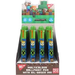 Набір ручок кулькових Yes Minecraft 0.7 мм автоматична 6 кольорів (412244)
