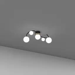 Стельовий світильник SV0048-5P BK+GD