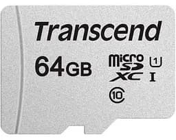 Transcend Карта пам'яті microSD 64GB C10 UHS-I R100/W20MB/s + SD - мініатюра 2