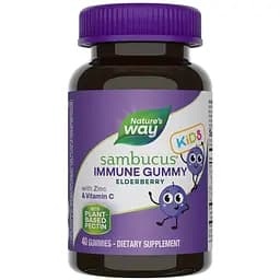 Екстракт чорної бузини Nature's Way Sambucus Kids Immune Gummy 40 жувальних цукерок