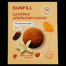 Цукерки Sunfill Апельсин-какао 73 г                                                                              