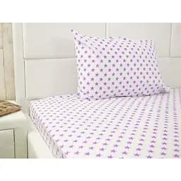 Набор Руно простынь 143х215 + наволочка 50х70-1 шт "звездочки" сатин 12.137_зірочки