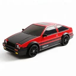 Радіокерована Гоночна машина SC 24 A 02, Акумулятор 3.7V, Підсвічування фар, Змінні колеса, Дорожні конуси, Червона