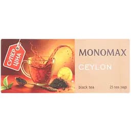 Чай чорний Monomax Ceylon супер ціна 37.5 г (25 шт. х 1.5 г) (735211) - мініатюра 2