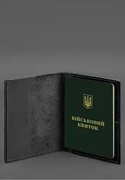 Шкіряна обкладинка для військового квитка з кишенями 7.2 чоний краст - мініатюра 4