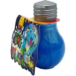 Вязкая масса лампочка Danko Toys Fluoric Crazy Slime SLM-07-01U светится в темноте голубая