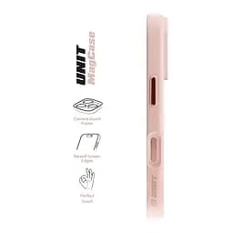 Чехол Apple iPhone 17 Pro, Unit MagSafe, розовый, прозрачный, магсейф, противоударный, магнитный, панель-накладка с поддержкой MagSafe, с поддержкой беспроводной зарядки, TPU+PC, защита всего корпуса, ударопрочный, ArmorStandart (ARM86295) - мініатюра 3