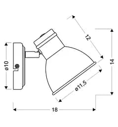 Бра Candellux 91-72115 ZUMBA - мініатюра 3