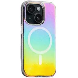 Чохол Epik TPU Galaxy Sparkle MagFit для Apple iPhone 15, 6.1 Chroma+Glitter