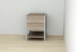 Тумба універсальна Ferrum-decor Вів'єн 2/1 50x41x40 сірий ДСП Дуб Сонома Трюфель 16мм (FRD-104184)