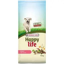 Сухий корм Happy life Adult with Lamb 15 кг хеппі лайф ягня середніх і великих порід