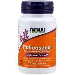Натуральная добавка NOW Policosanol 10 mg, 90 вегакапсул