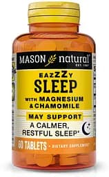 Вітаміни та мінерали Mason Natural Eazzzy sleep with Magnesium & Chamomile, 60 таблеток
