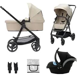 Универсальная коляска 3 в 1 Kinderkraft Newly Sand Beige бежевая (00-00305184)