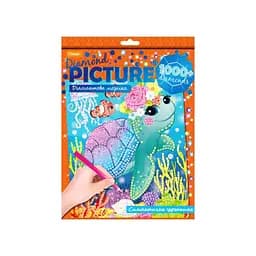 Набір для творчості Діамантова мозаїка "Симпатична черепашка" Апельсин НТ-26-12