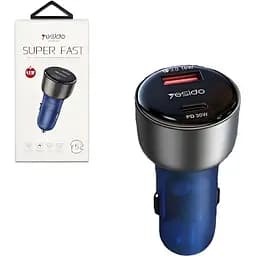 Автомобільний зарядний пристрій Yesido Y52 PD48W+QC3.0