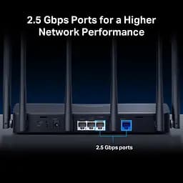 Mercusys Маршрутизатор MR37BE BE6500, 2xGE LAN, 1x2.5GE LAN, 1x2.5GE WAN, MESH - мініатюра 6
