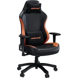 Крісло ігрове Anda Seat Luna Color Size L Black/Orange PVC - мініатюра 2