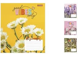Зошити учнівські 24 аркуша лінія. 1В Vibes, 20 шт. в упаковці