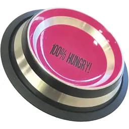 Миска для собак Croci Fancy металева з гумовим кантом 1 л 18 см рожева 