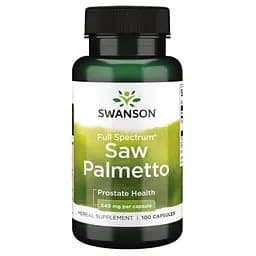 Натуральна добавка Swanson Saw Palmetto 540 mg Full Spectrum, 100 капсул