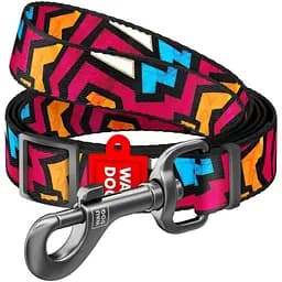 Поводок для собак Waudog Nylon Граффити, регулируемый, 1,52-1,83х2 см, разноцветный