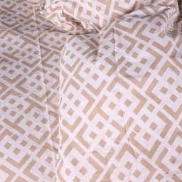 Комплект постільної білизни бязь MIRSON Abstract Beige 160х220см (2200013164746) - мініатюра 4