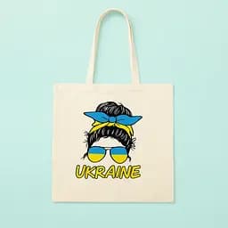 Набір екосумка-розмальовка „Ukraine“ бавовна 220 г/м2 38х42см ROSA Talent [CD] - мініатюра 2
