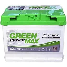 Акумулятор Green Power MAX 62Ah (+/-) (600EN) (242х175х190)