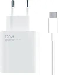 Мережевий зарядний пристрій Xiaomi120W HyperCharge Combo Type-A BHR9462EU White