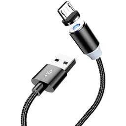 Магнітний кабель Kaku KSC-306 USB - MicroUSB 1m - Black