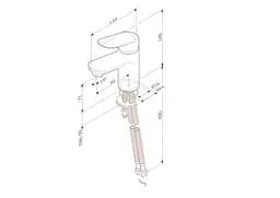 Змішувач для раковини AM.PM Sunny (F85C02100) - мініатюра 9
