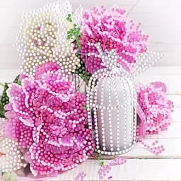 Алмазная мозаика Strateg ПРЕМИУМ Утренняя нежность на бумажной основе размером 18х18 см (ZAV1818-21)