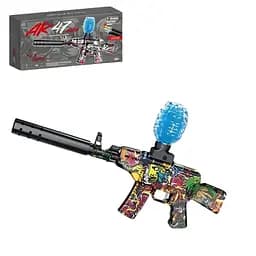 Дитячий іграшковий автомат з орбізами, підсвічуванням, глушником та акумулятором 7.4V Червоний