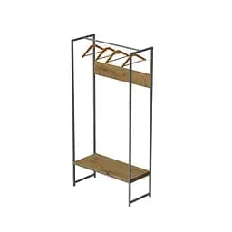 Вішалка модульна підлогова Ferrum-decor Треліс 12 180x90x38 сірий ДСП Дуб Артізан 16мм (FRD-104321)