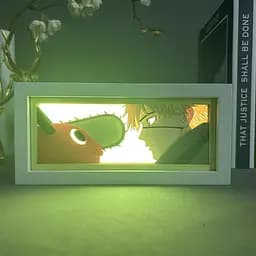 Світильник нічник 3D Людина Бензопила Денджі Chainsaw Man Denji 20 см NL3D JJ JC - мініатюра 2