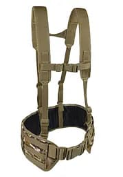 Тактичний пояс розвантажувальний РПС з кріпленнім MOLLE та плечовими лямками Multicam Arid степовий без підсумків