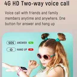 Дитячі наручні смарт годинник K15 з камерою, GPS відстеженням і 4G / WiFi Pink (16422) - мініатюра 3