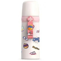 Термос детский Happy Day 350 мл из нержавеющей стали с колбой для сублимации pink